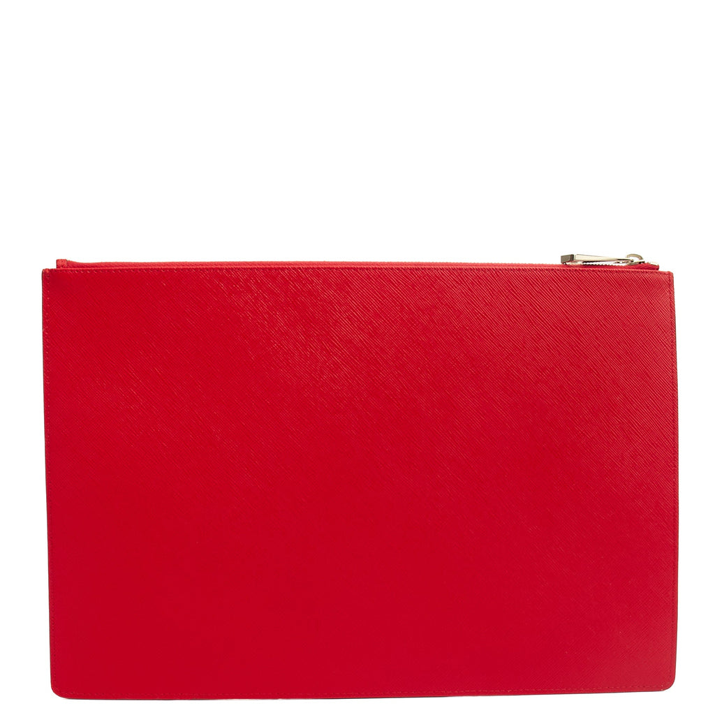 Givenchy Clutch Zip Pouch in Red, Box Calfskin — Alternate View 9