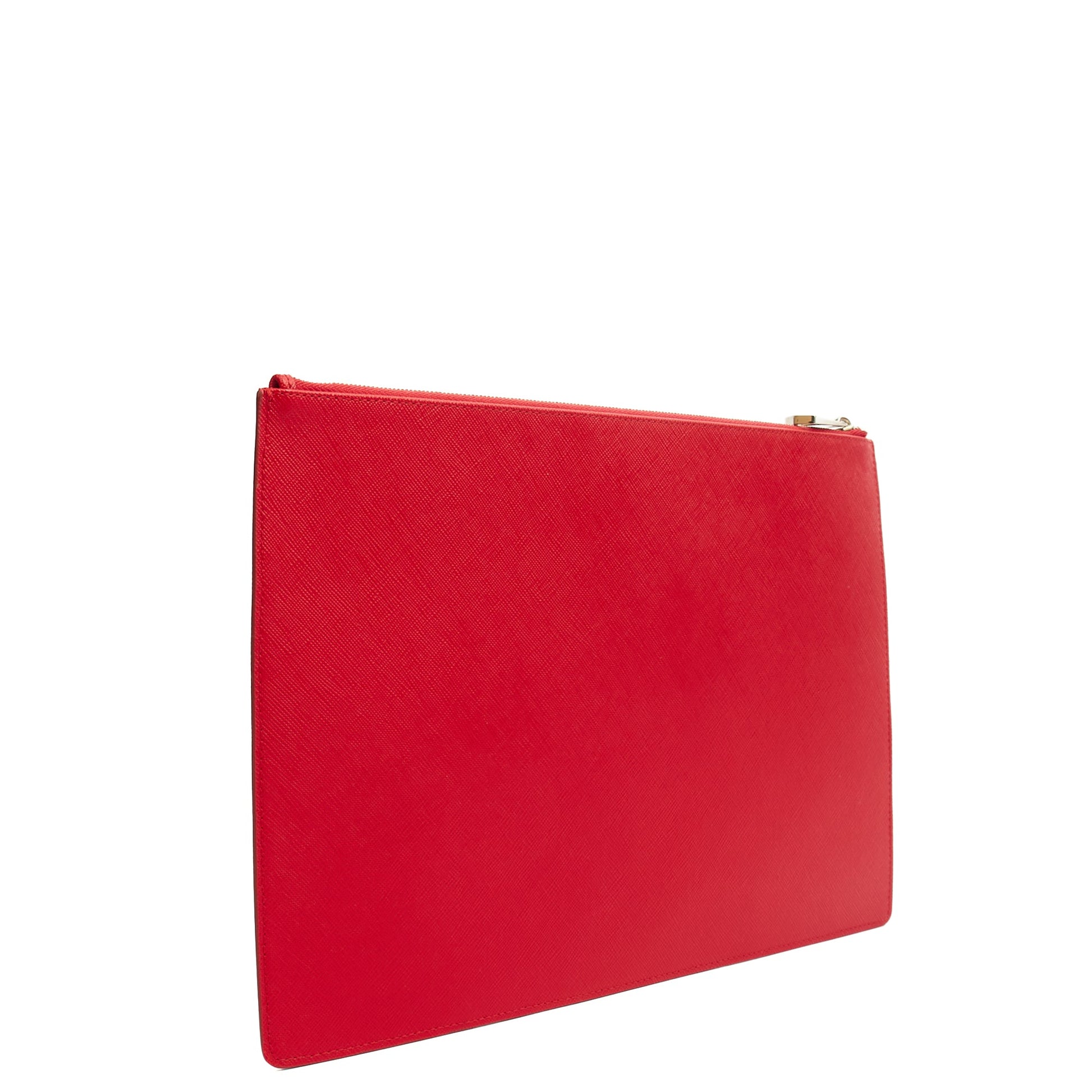Givenchy Clutch Zip Pouch in Red, Box Calfskin — Side View