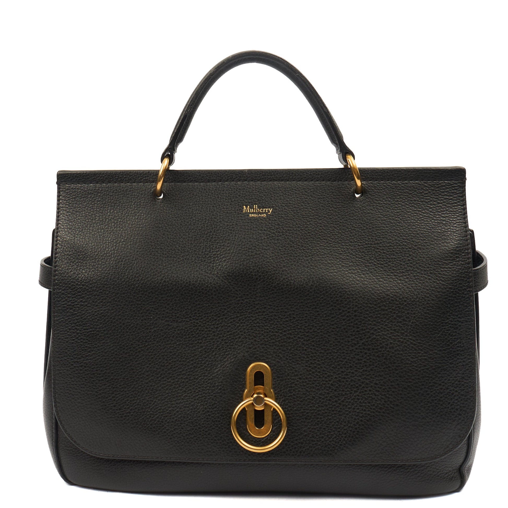 Mulberry Tote Amberley in Black, Calfskin Leather — Alternate View 7