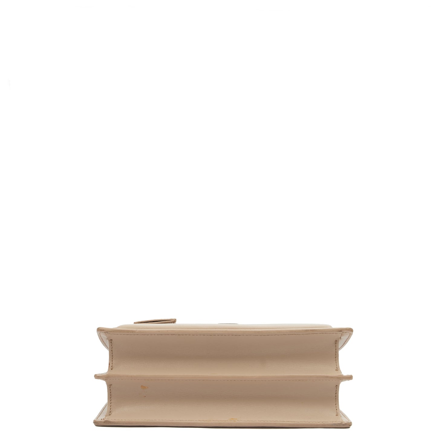 Saint Laurent Shoulder Bag Sunset - Medium in Neutral, Leather — Top View