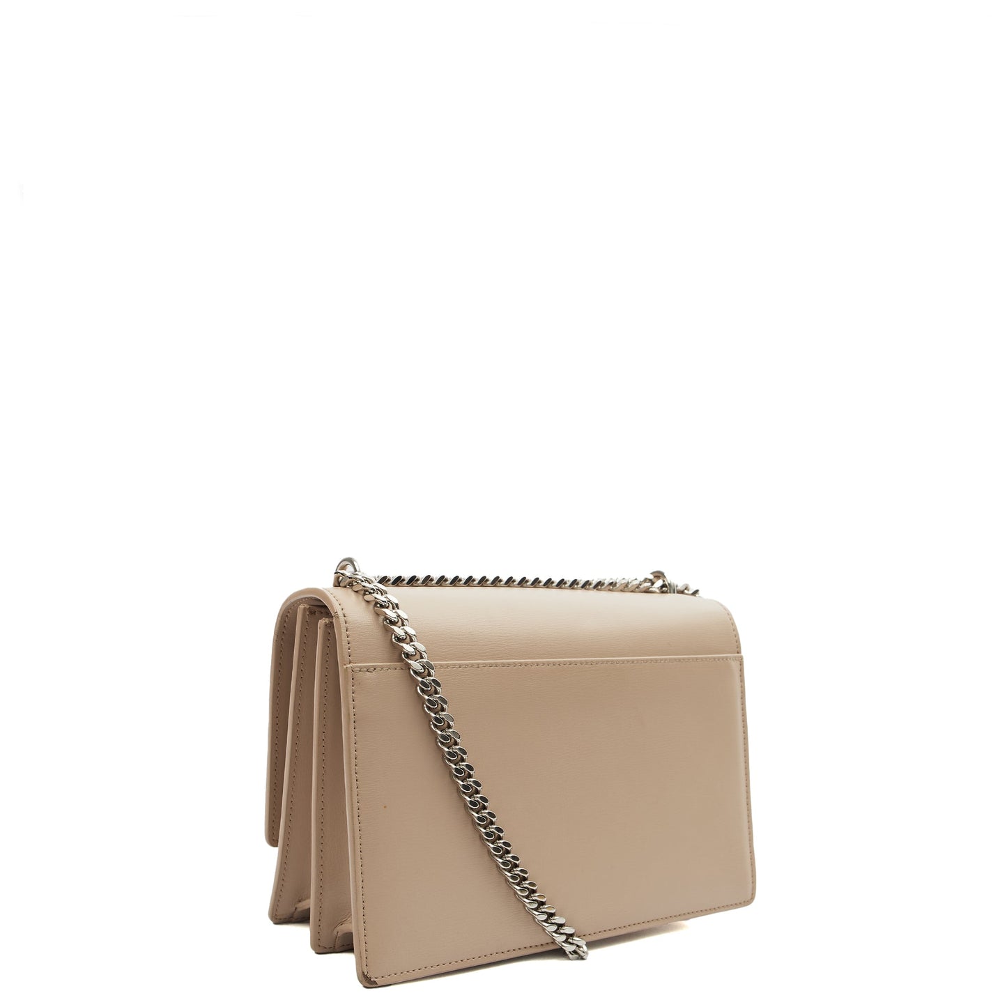 Saint Laurent Shoulder Bag Sunset - Medium in Neutral, Leather — Side View