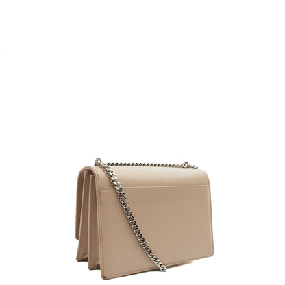 Saint Laurent Shoulder Bag Sunset - Medium in Neutral, Leather — Side View