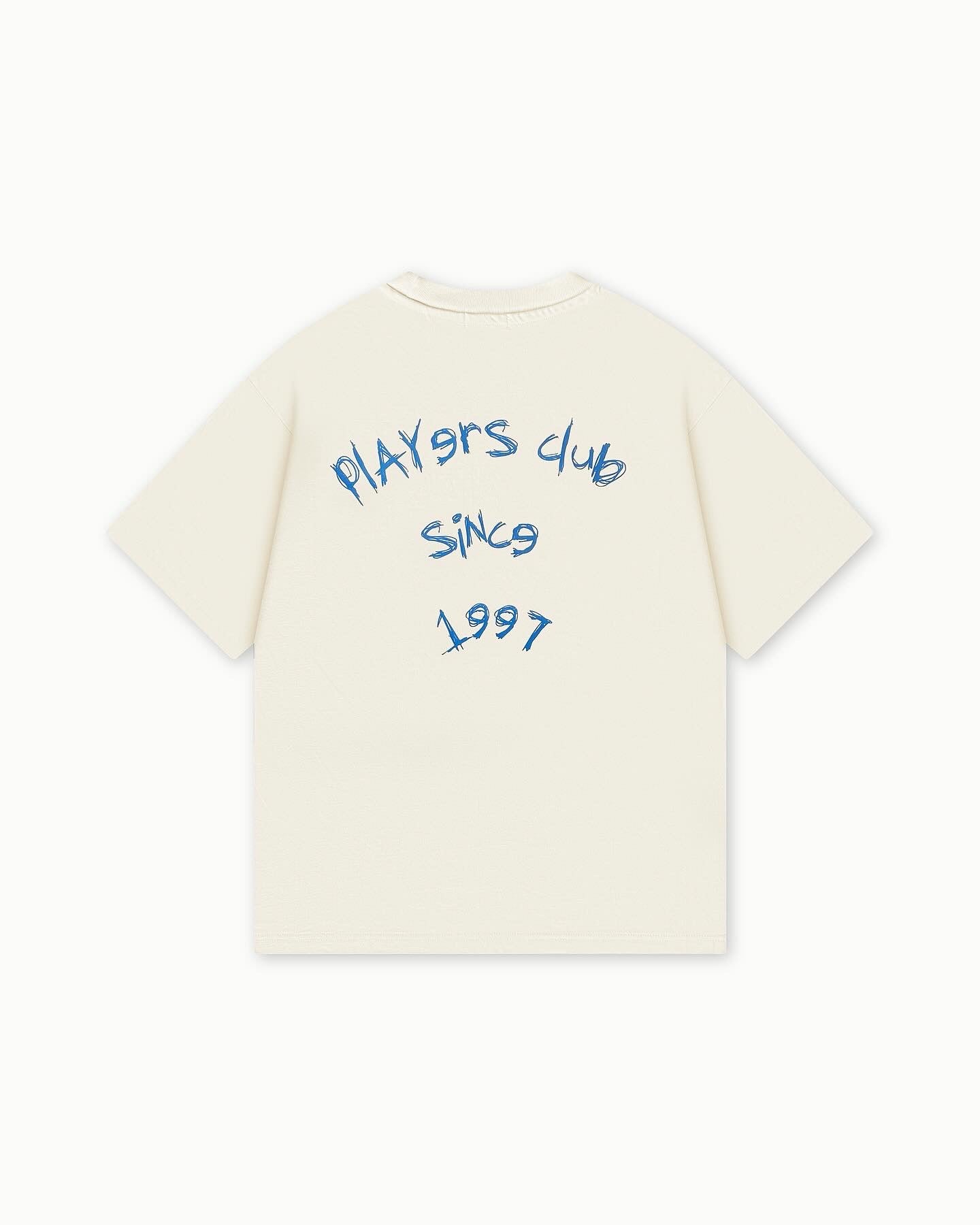 PLAYERS ONLY ECRU PLAYERS CLUB TEE — XS — Front View