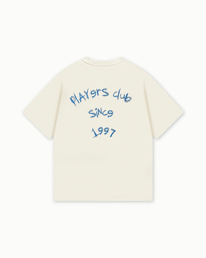PLAYERS ONLY ECRU PLAYERS CLUB TEE — XS — Front View
