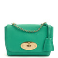 Mulberry Cross Body Lily in Aqua Green, Calfskin Leather — Front View