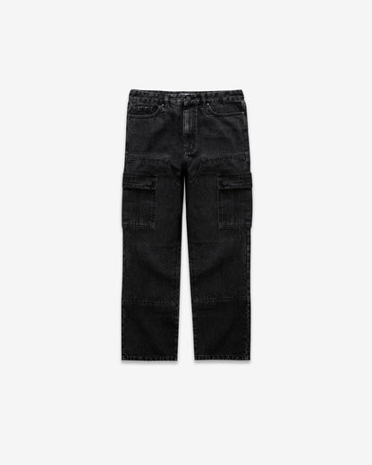 Benir Clothing Cargo Carpenter Denim - Blackout — 28 — Front View