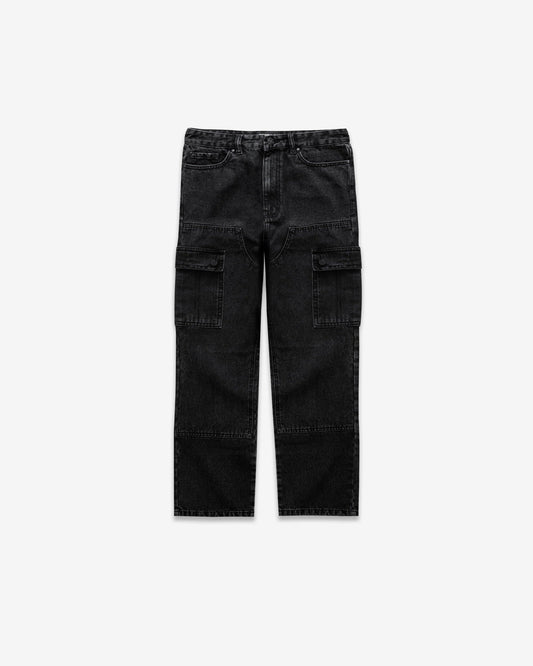 Benir Clothing Cargo Carpenter Denim - Blackout — 28 — Front View