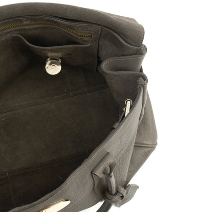 Mulberry Tote Bayswater Heritage in Charcoal Grey, Leather — Detail View