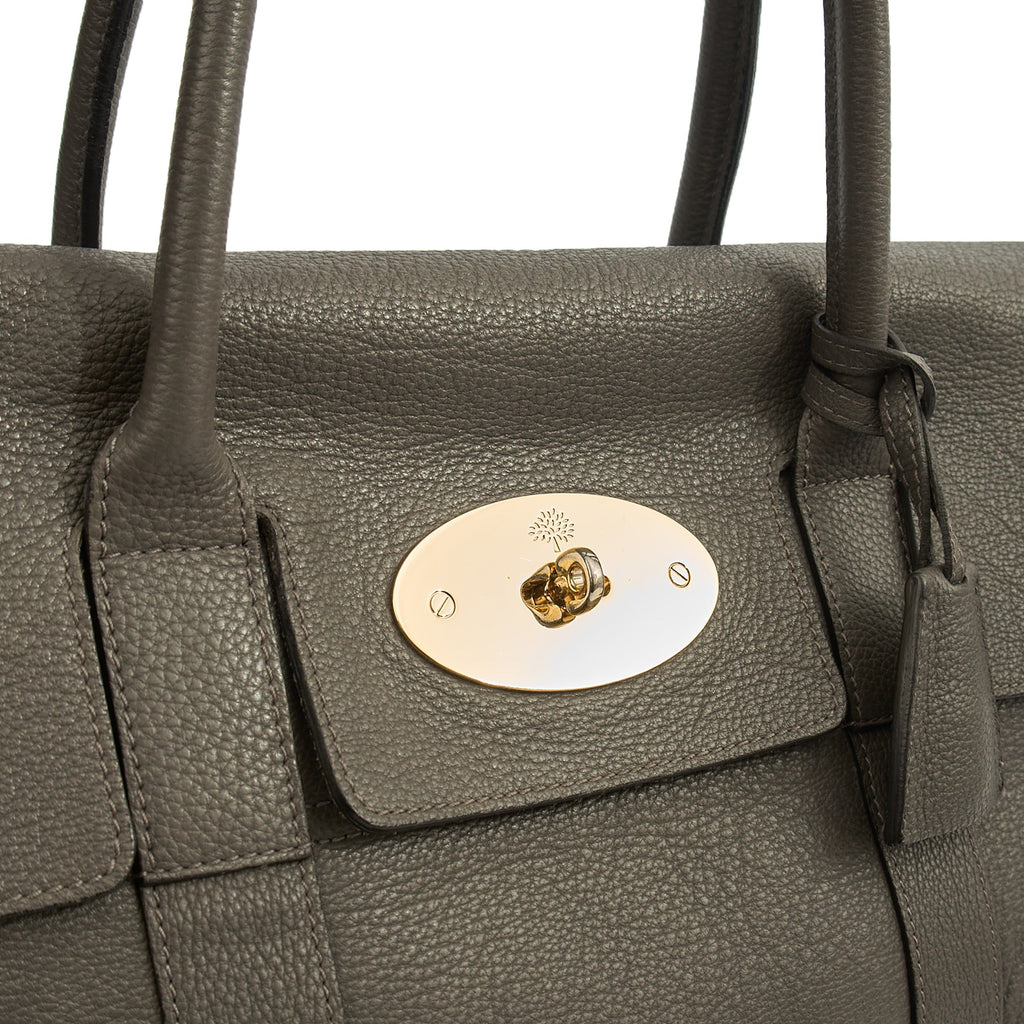 Mulberry Tote Bayswater Heritage in Charcoal Grey, Leather — Lifestyle View