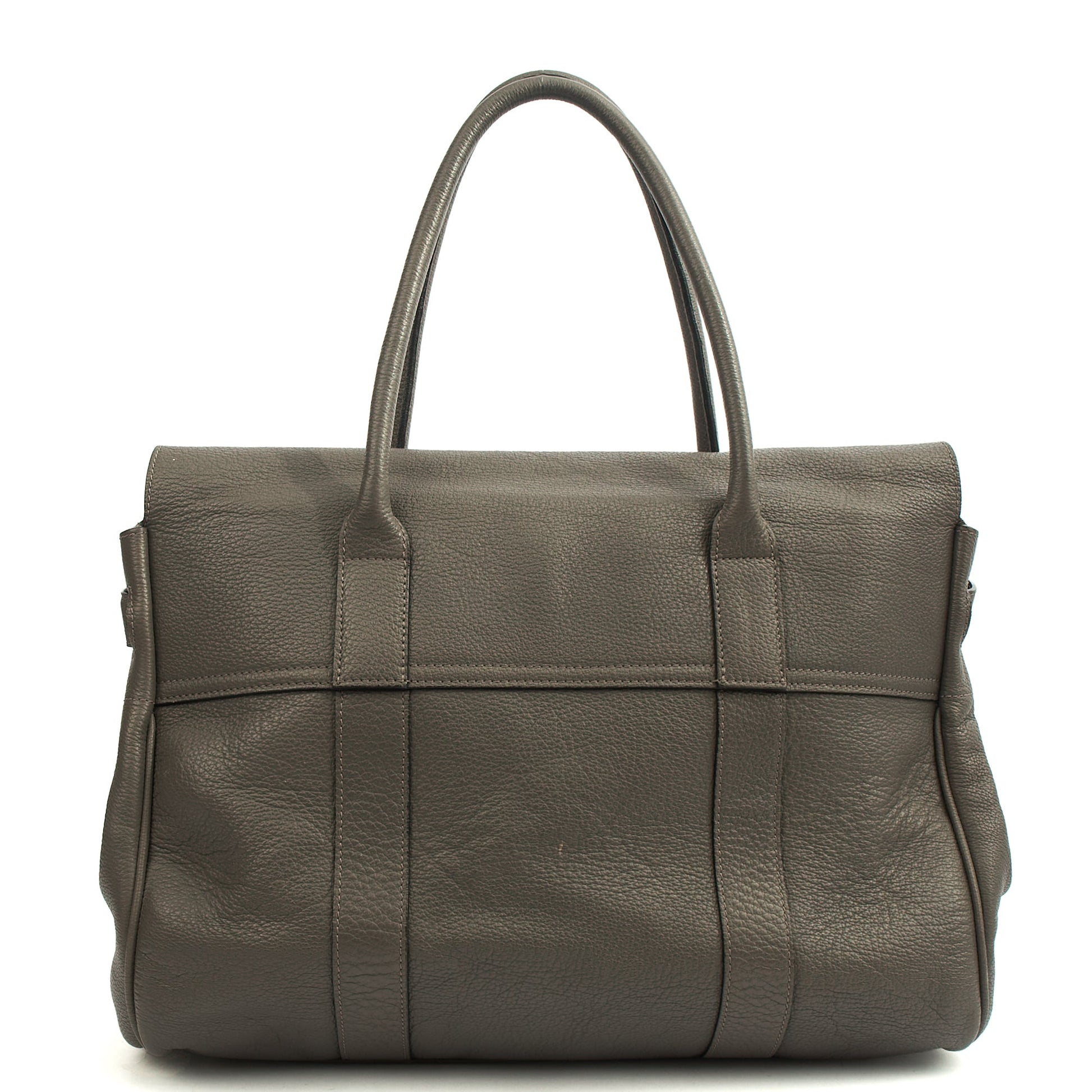 Mulberry Tote Bayswater Heritage in Charcoal Grey, Leather — Back View
