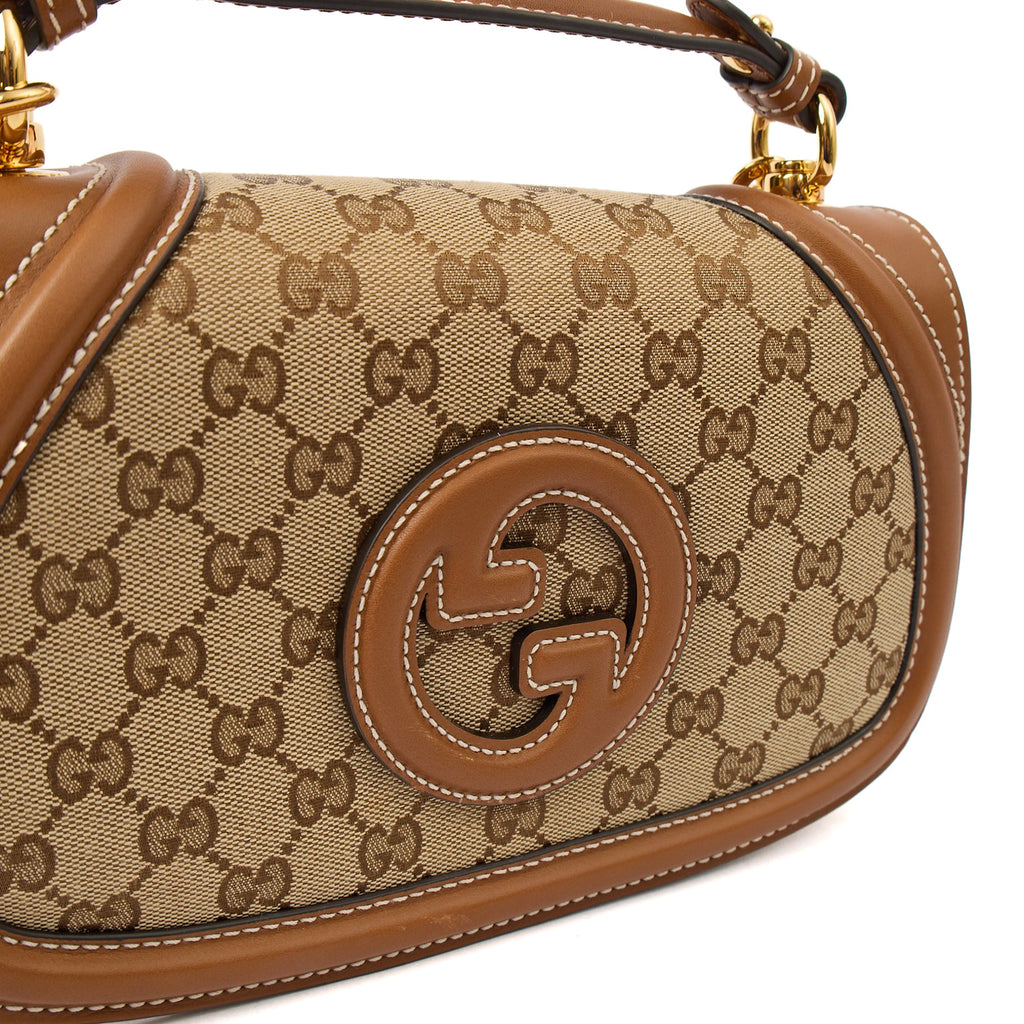 Gucci Shoulder Bag Blondie Shoulder Bag in Brown, Fabric — Alternate View 7