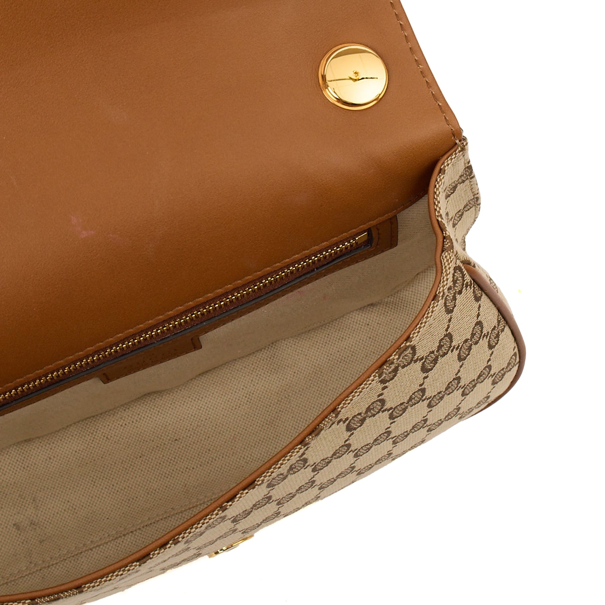 Gucci Shoulder Bag Blondie Shoulder Bag in Brown, Fabric — Alternate View 8