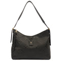 Louis Vuitton Satchel CarryAll MM Bag in Black, Empreinte Leather — Front View