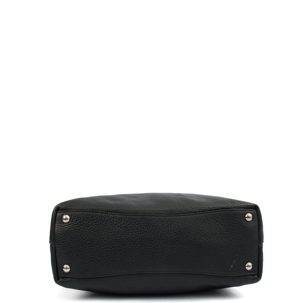 Prada Tote Tote in Black, Calfskin — Detail View