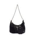 Prada Cross Body Re-Edition 2005 Re-Nylon Bag in Black, Nylon — Front View