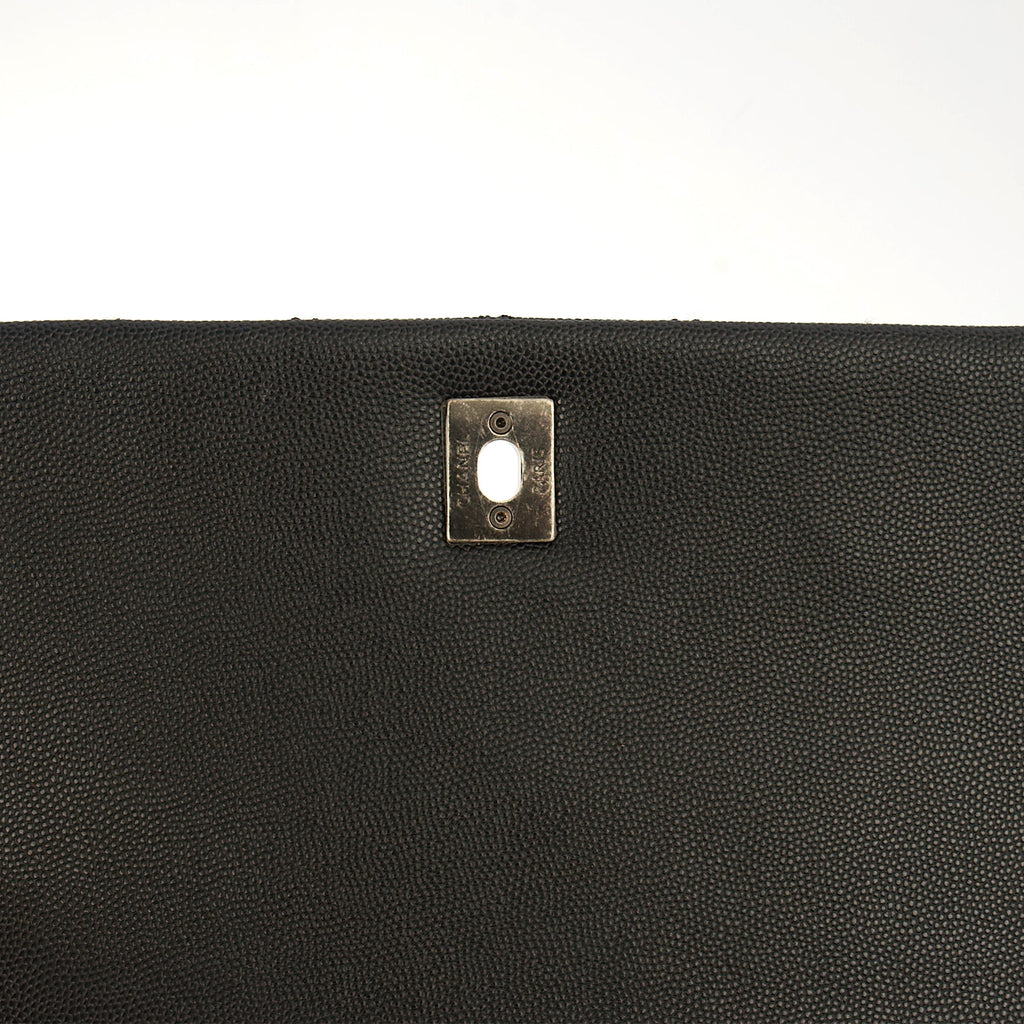 Chanel Tote Coco Top Handle in Black, Caviar Leather — Alternate View 19