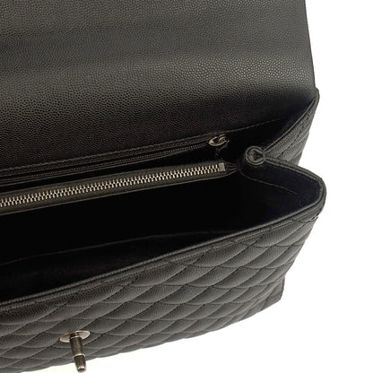 Chanel Tote Coco Top Handle in Black, Caviar Leather — Alternate View 30