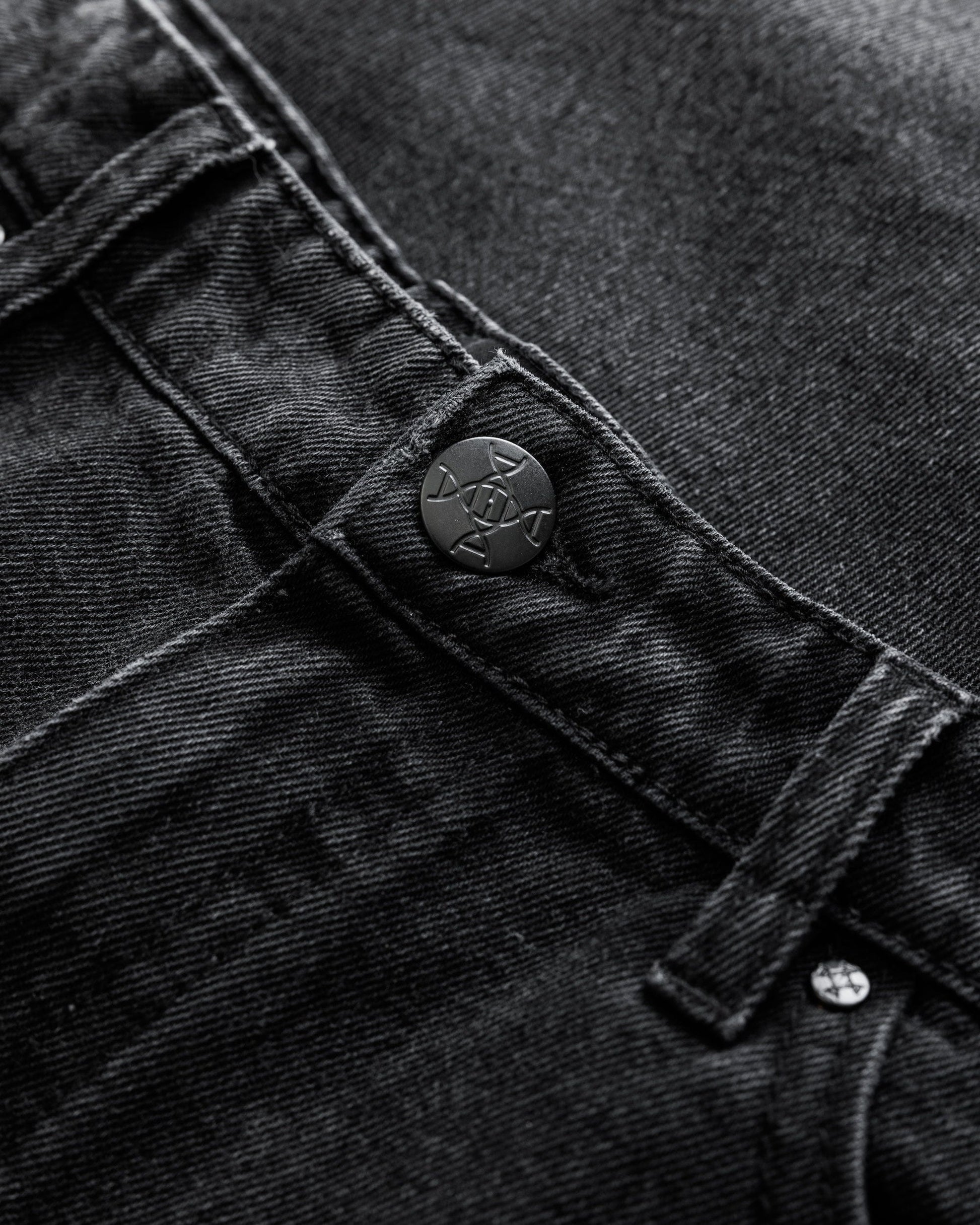 Benir Clothing Cargo Carpenter Denim - Blackout — 28 — Detail View