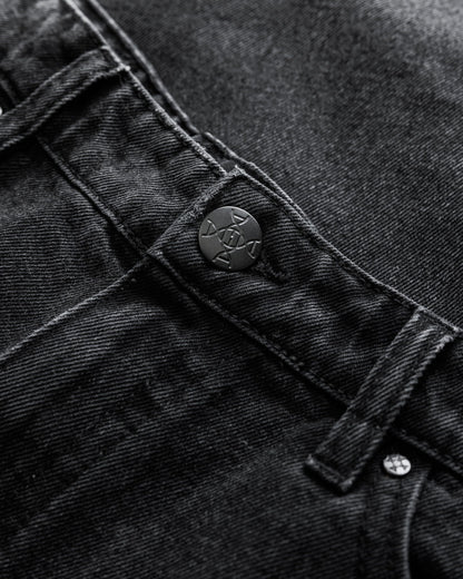 Benir Clothing Cargo Carpenter Denim - Blackout — 28 — Detail View