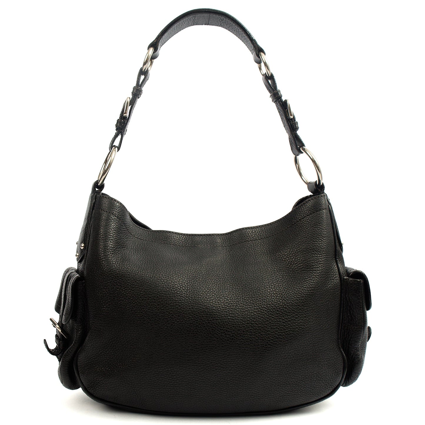 Prada Tote Tote in Black, Calfskin — Back View