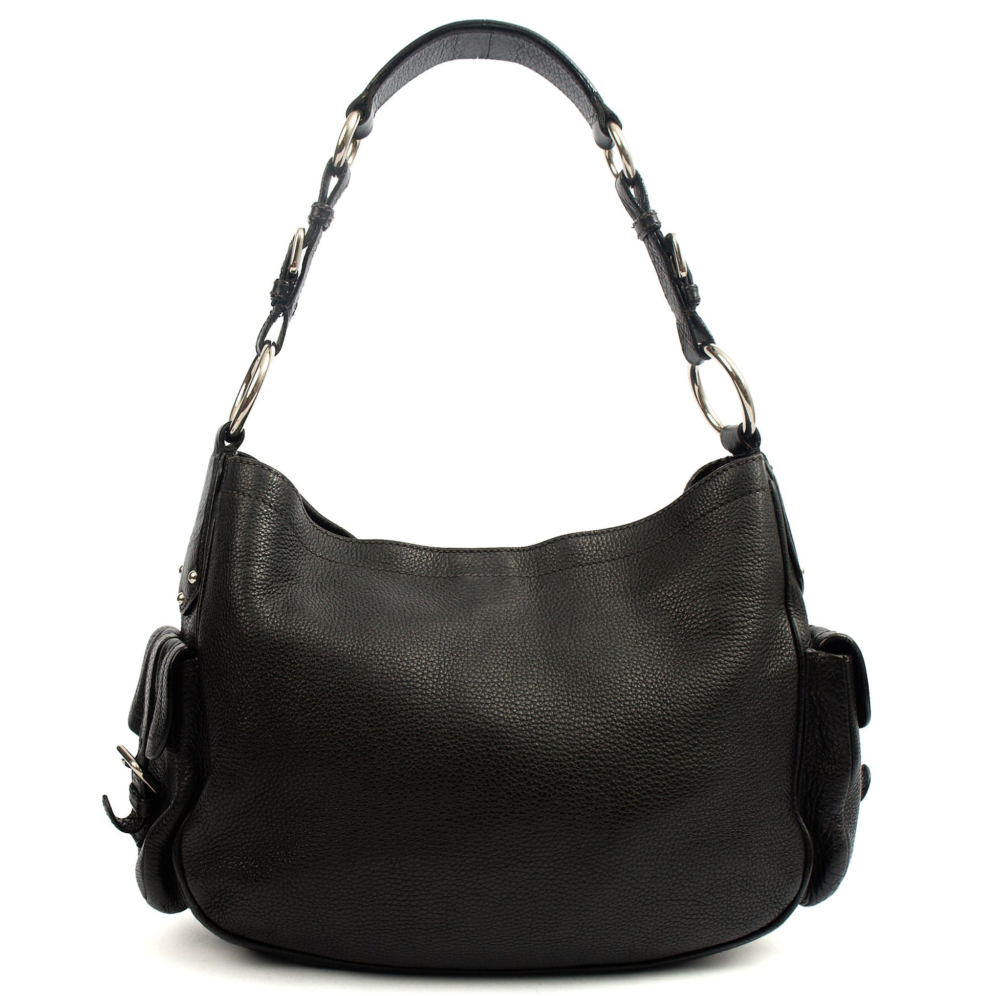 Prada Tote Tote in Black, Calfskin — Back View