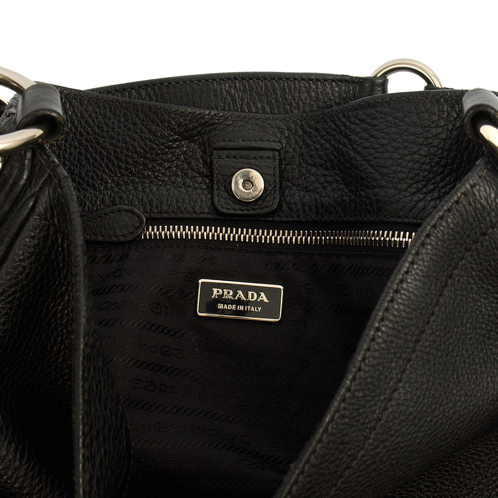Prada Tote Tote in Black, Calfskin — Alternate View 11