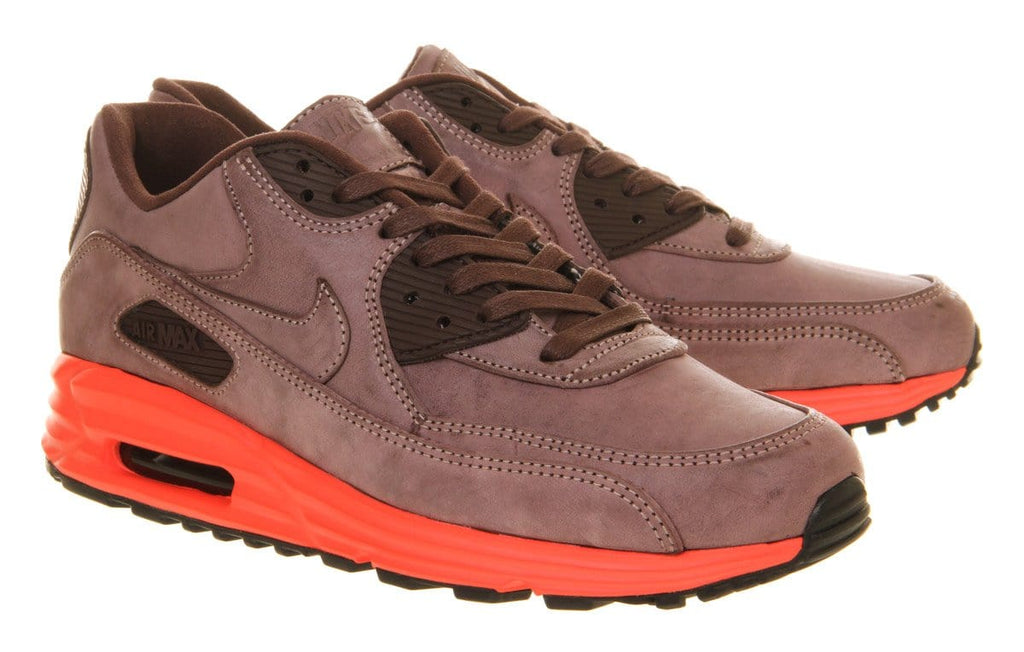 Nike Air Max Lunar 90 Prm Mahogany Bright Crimson QS — UK 3 | EU 35.5 | US 3.5 — Detail View
