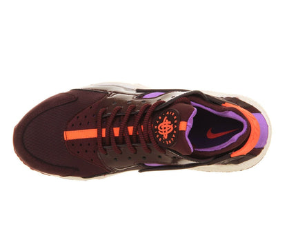 Nike Air Huarache Deep Burgundy Purple Hyper Crimson — UK 3 | EU 35.5 | US 3.5 — Top View