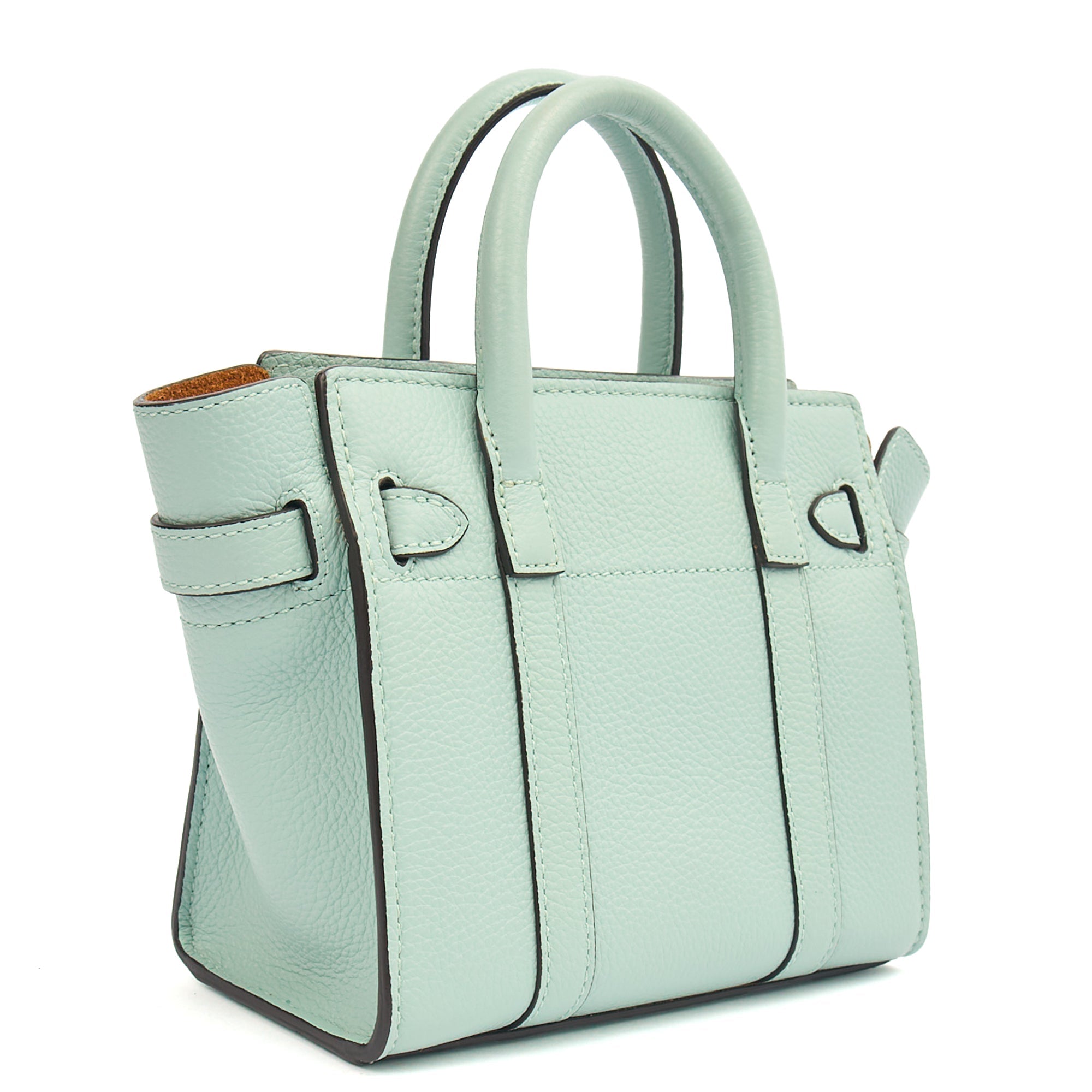 Mulberry Mini Bag Zipped Bayswater - Micro in Blue, Leather — Alternate View 8