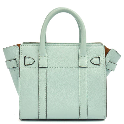 Mulberry Mini Bag Zipped Bayswater - Micro in Blue, Leather — Alternate View 9