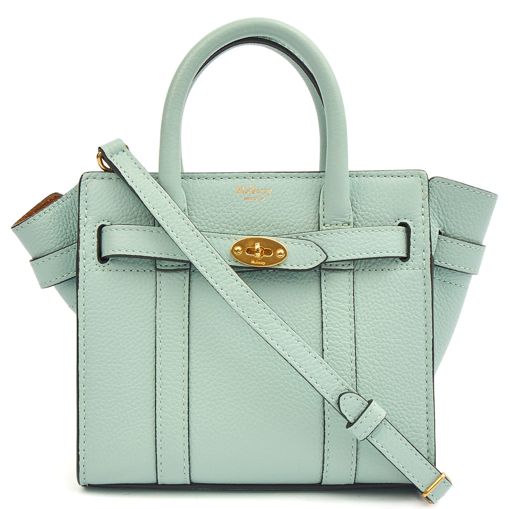 Mulberry Mini Bag Zipped Bayswater - Micro in Blue, Leather — Alternate View 7