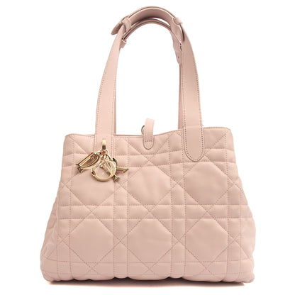 Christian Dior Tote Toujours - Medium in Pink, Leather — Front View