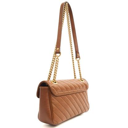 Gucci Shoulder Bag Marmont Shoulder Flap Bag - Medium in Brown, Leather — Alternate View 10