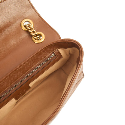 Gucci Shoulder Bag Marmont Shoulder Flap Bag - Medium in Brown, Leather — Alternate View 14