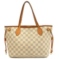 Louis Vuitton Tote Neverfull PM in Damier Azur, Canvas — Front View