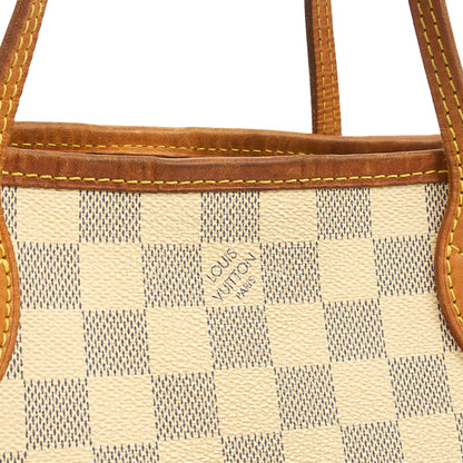 Louis Vuitton Tote Neverfull PM in Damier Azur, Canvas — Lifestyle View