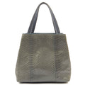 Prada Mini Bag Tote in Grey, Python Leather — Front View