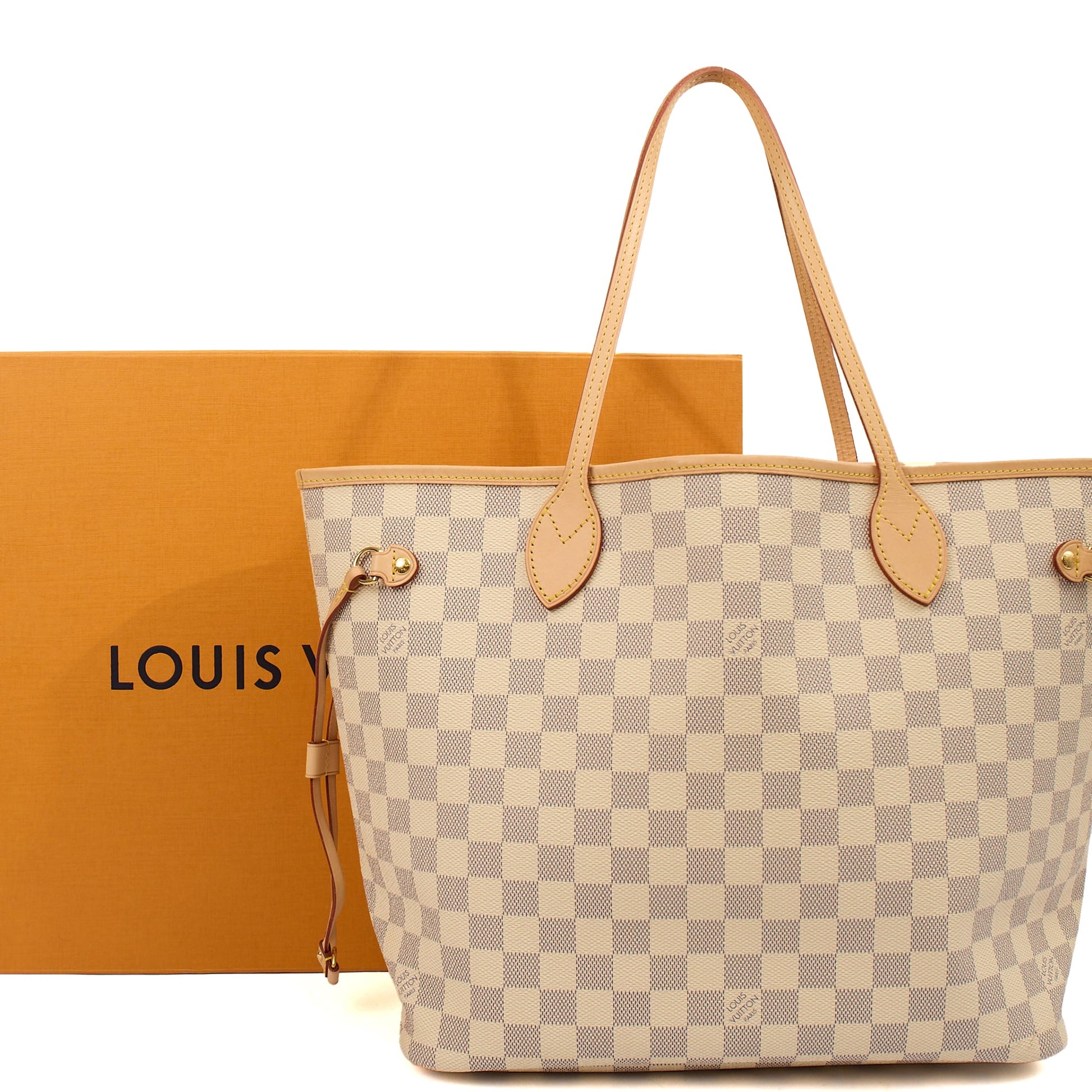 Louis Vuitton Tote Neverfull MM in Damier Azur, Canvas — Alternate View 10