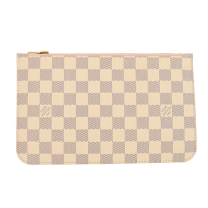 Louis Vuitton Tote Neverfull MM in Damier Azur, Canvas — Lifestyle View