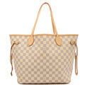 Louis Vuitton Tote Neverfull MM in Damier Azur, Canvas — Front View
