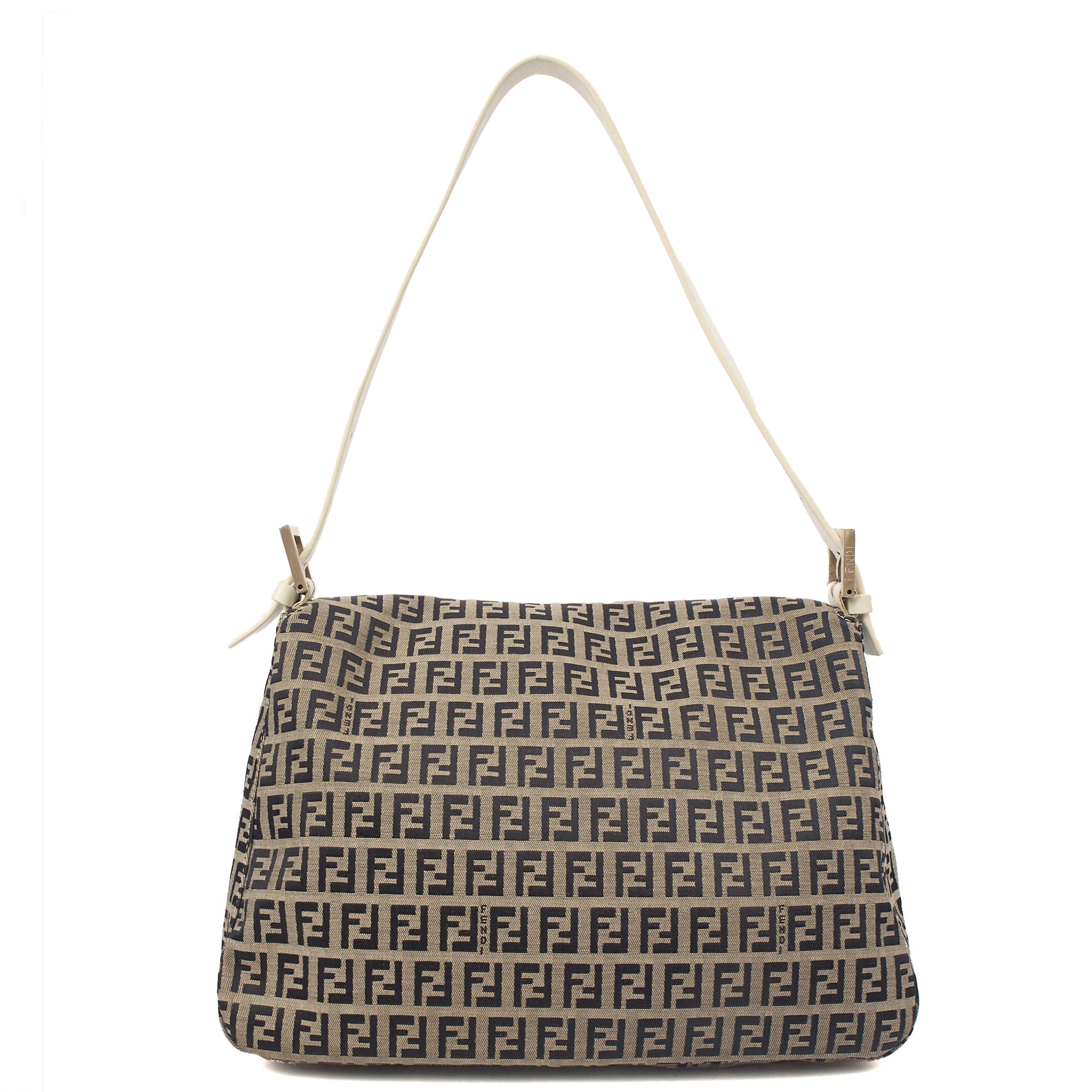 Fendi Shoulder Bag Mama in Zucca FF, Canvas — Top View