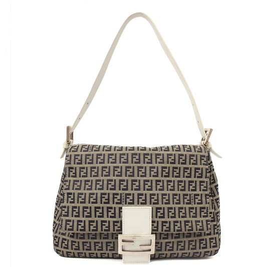 Fendi Shoulder Bag Mama in Zucca FF, Canvas — Front View