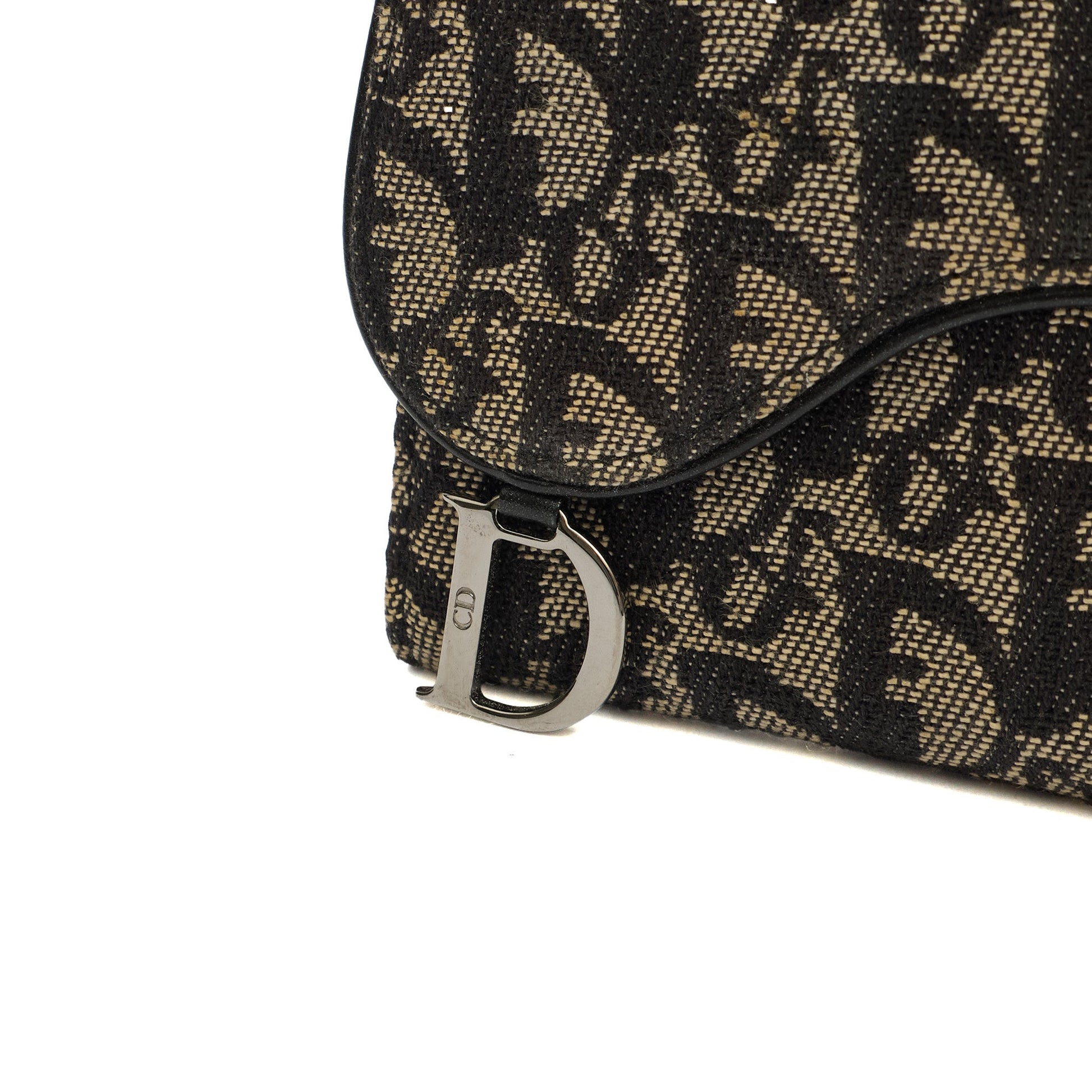 Christian Dior Wallet Saddle Coin Purse in Blue, Dior Oblique Embroidery — Alternate View 18