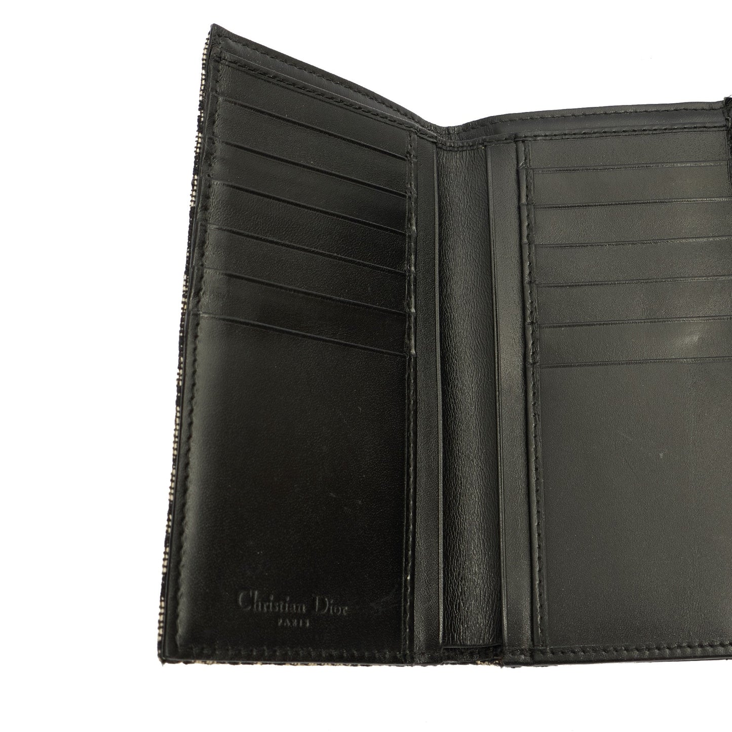 Christian Dior Wallet Saddle Coin Purse in Blue, Dior Oblique Embroidery — Alternate View 17
