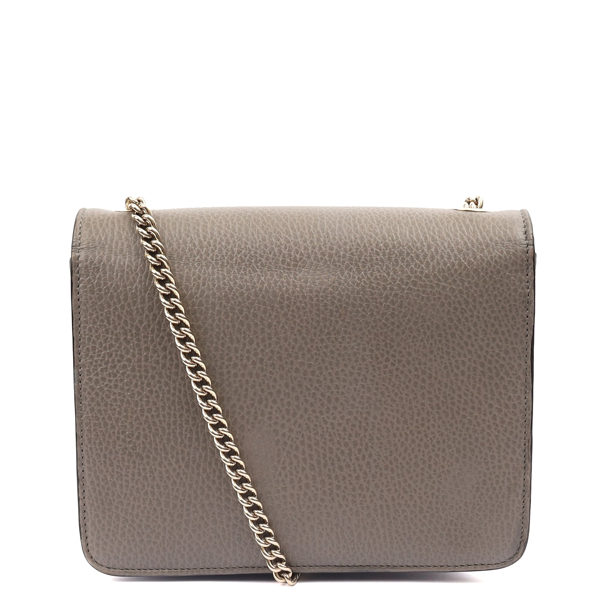 Gucci Cross Body Dollar Interlocking GG Bag - Small in Grey, Leather — Alternate View 15
