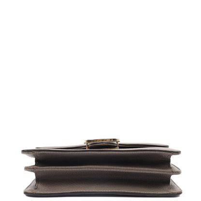 Gucci Cross Body Dollar Interlocking GG Bag - Small in Grey, Leather — Top View