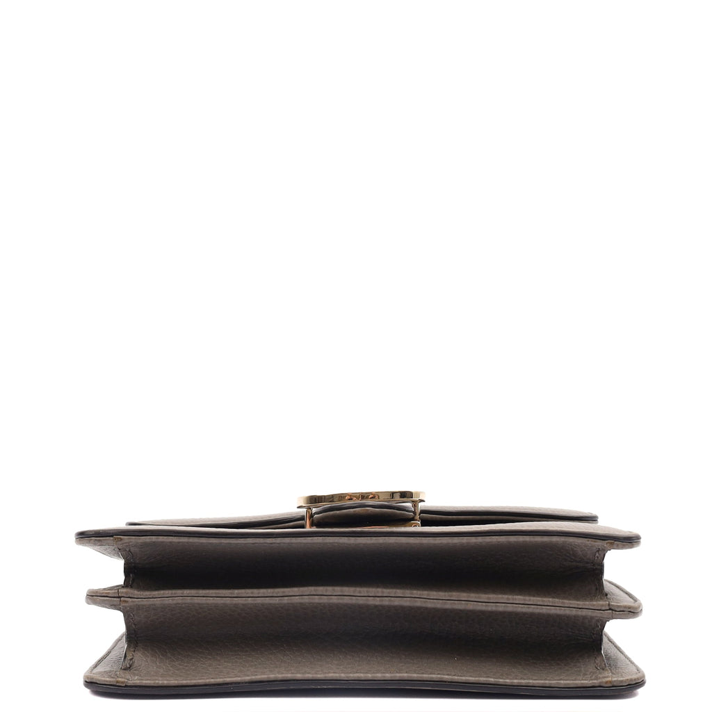 Gucci Cross Body Dollar Interlocking GG Bag - Small in Grey, Leather — Alternate View 16