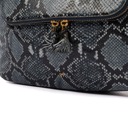 Anya Hindmarch Tote Shoulder Bag in Blue, Exotic Effect Leather — Alternate View 12