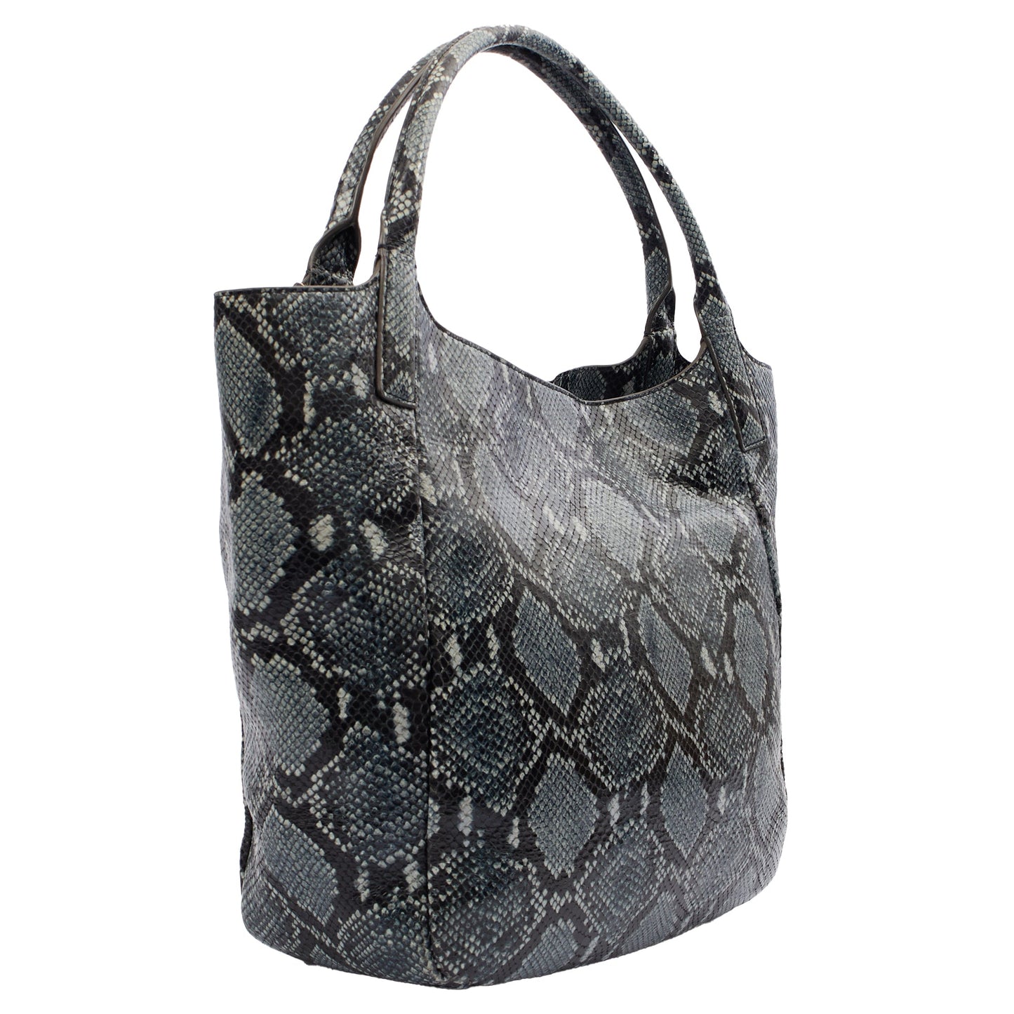 Anya Hindmarch Tote Shoulder Bag in Blue, Exotic Effect Leather — Alternate View 14