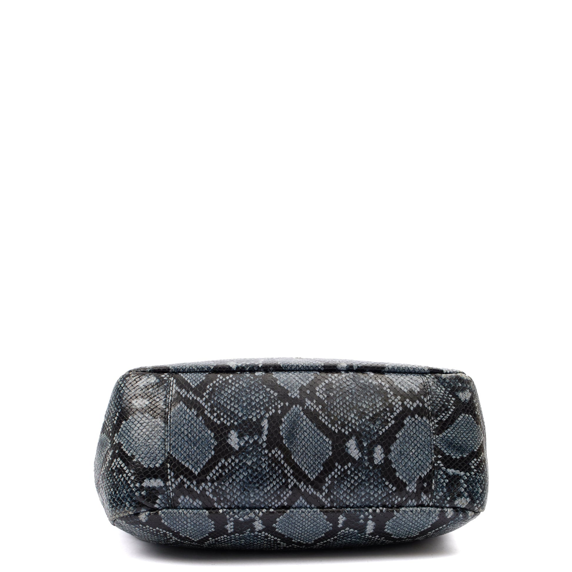 Anya Hindmarch Tote Shoulder Bag in Blue, Exotic Effect Leather — Top View